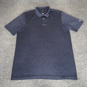 American Tall Polo Shirt Mens XLT Blue Heathered‎ Short Sleeve Performance Golf
